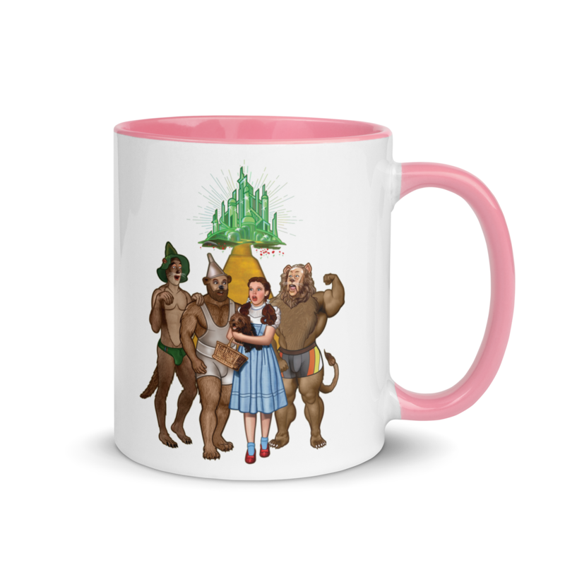 Lions and Otters and Bears, Oh my! (Mug) - Pink