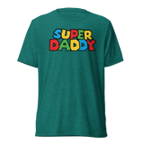 Super Daddy (Triblend) - Teal Triblend