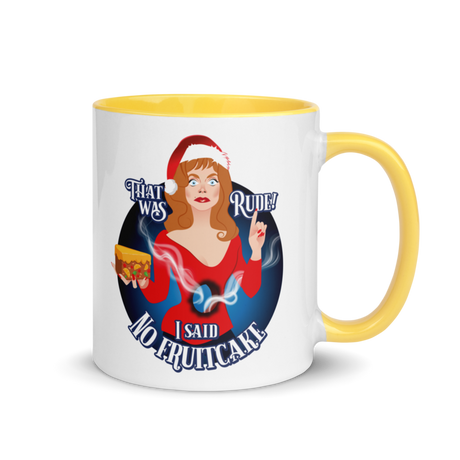 Rude Fruitcake (Mug) - Yellow