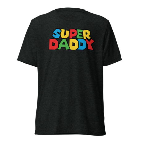 Super Daddy (Triblend) - Charcoal-Black Triblend