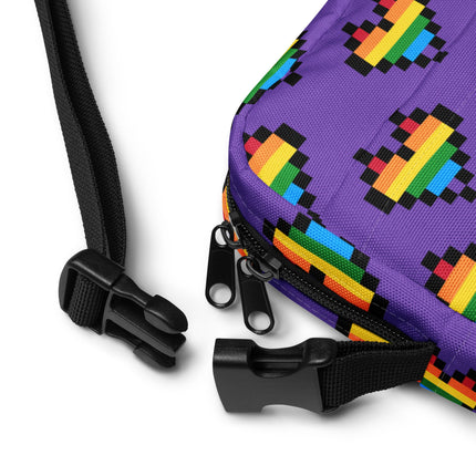 8 bit Pride Heart (Crossbody Bag)-Crossbody Bag-Swish Embassy