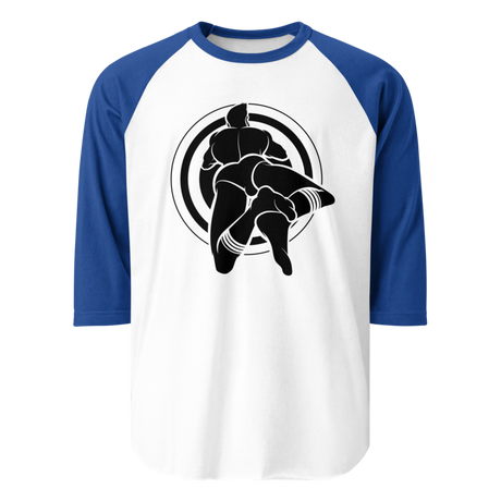 Bullseye (Raglan) - White/Royal