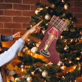 A Christmas Lamp (Sequin Christmas Stocking)-Christmas Stockings-Swish Embassy