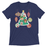 A Golden Christmas (Triblend)-Triblend T-Shirt-Swish Embassy