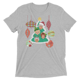 A Golden Christmas (Triblend)-Triblend T-Shirt-Swish Embassy