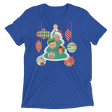 A Golden Christmas (Triblend)-Triblend T-Shirt-Swish Embassy