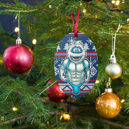 Abominable Good Time (Ornament/Fridge Magnet)-Wood Ornament-Swish Embassy