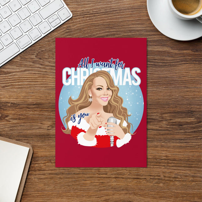 All I Want (Greeting card)-Christmas Card-Swish Embassy