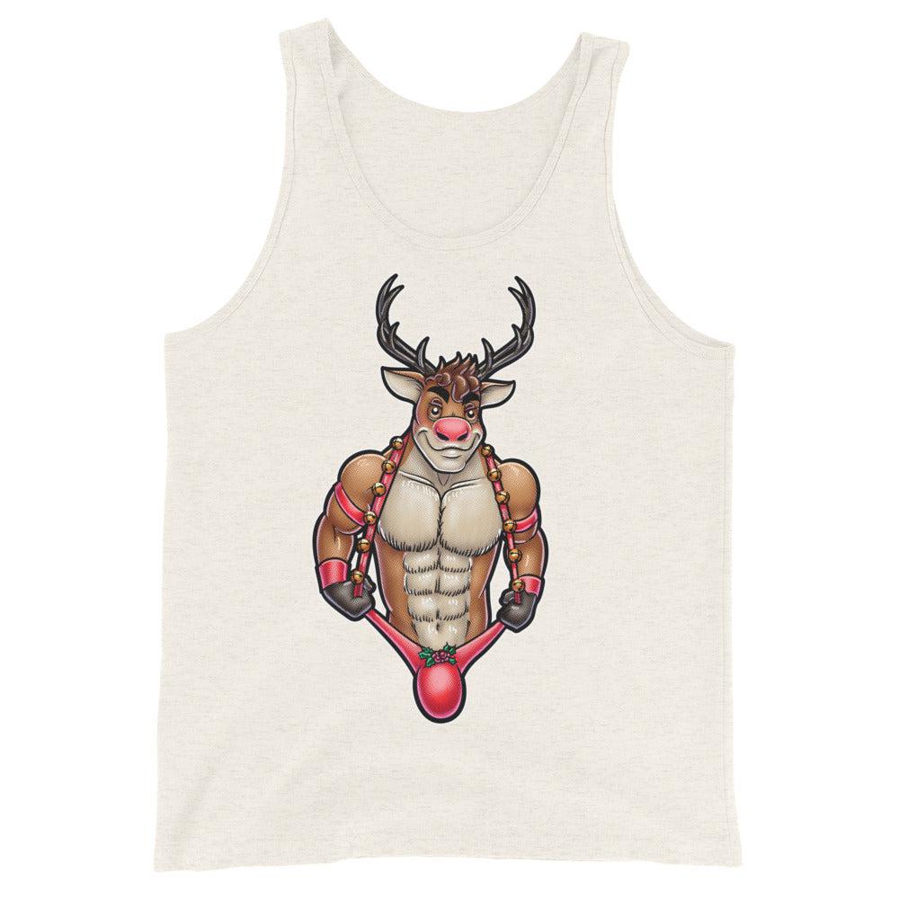 All the Reindeer Loved Him (Tank Top)-Christmas Tank Tops-Swish Embassy