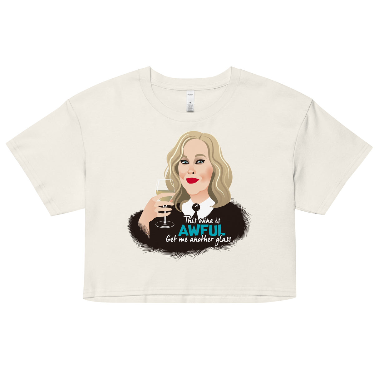 Awful Wine (Crop Top)-Crop Top-Swish Embassy