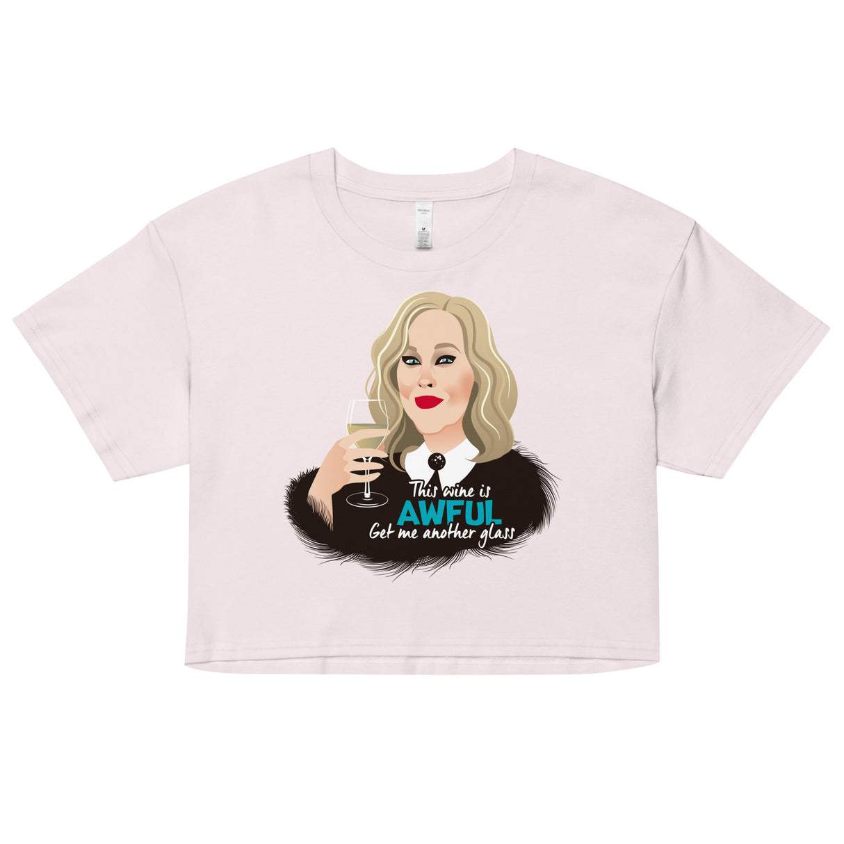 Awful Wine (Crop Top)-Crop Top-Swish Embassy