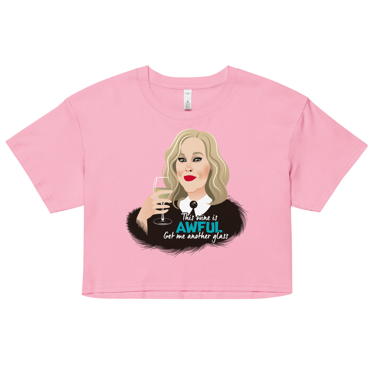 Awful Wine (Crop Top)-Crop Top-Swish Embassy