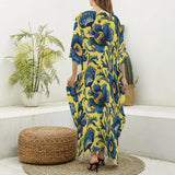 Azure Bloomscape (Kaftan)-Kaftan-Swish Embassy