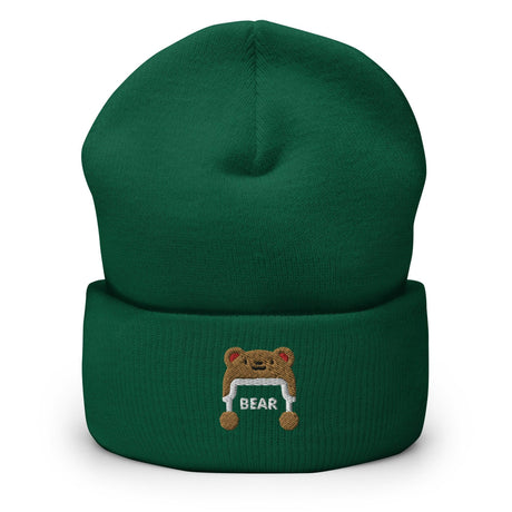 Bear (Cuffed Beanie)-Christmas Beanie-Swish Embassy