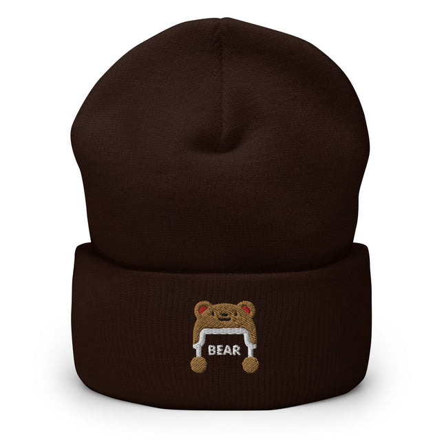 Bear (Cuffed Beanie)-Christmas Beanie-Swish Embassy