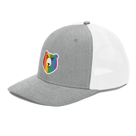 Bear Face Rainbow (Trucker Cap)-Headwear-Swish Embassy