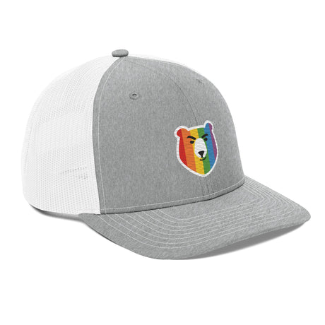 Bear Face Rainbow (Trucker Cap)-Headwear-Swish Embassy