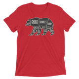 Bear's Anatomy (Triblend)-Triblend T-Shirt-Swish Embassy