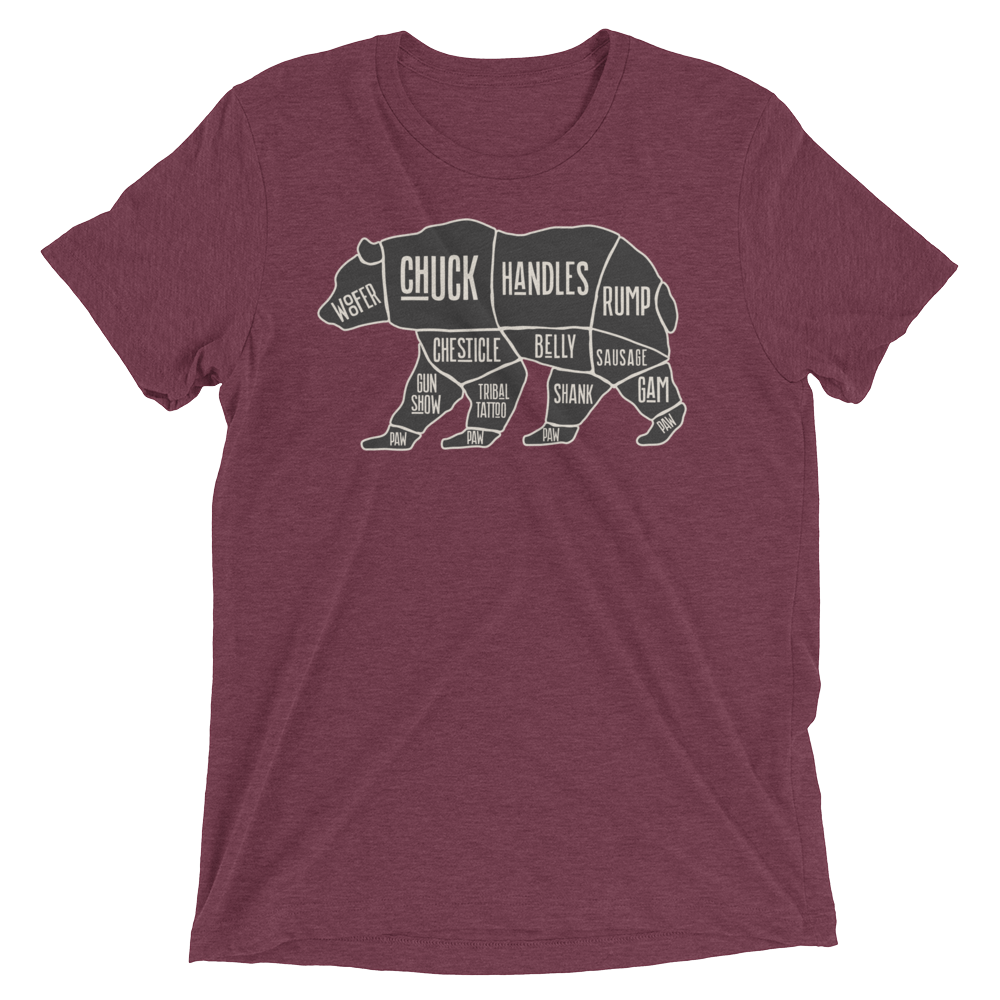 Bear's Anatomy (Triblend)-Triblend T-Shirt-Swish Embassy