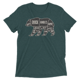 Bear's Anatomy (Triblend)-Triblend T-Shirt-Swish Embassy