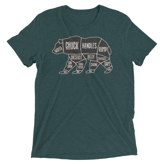 Bear's Anatomy (Triblend)-Triblend T-Shirt-Swish Embassy