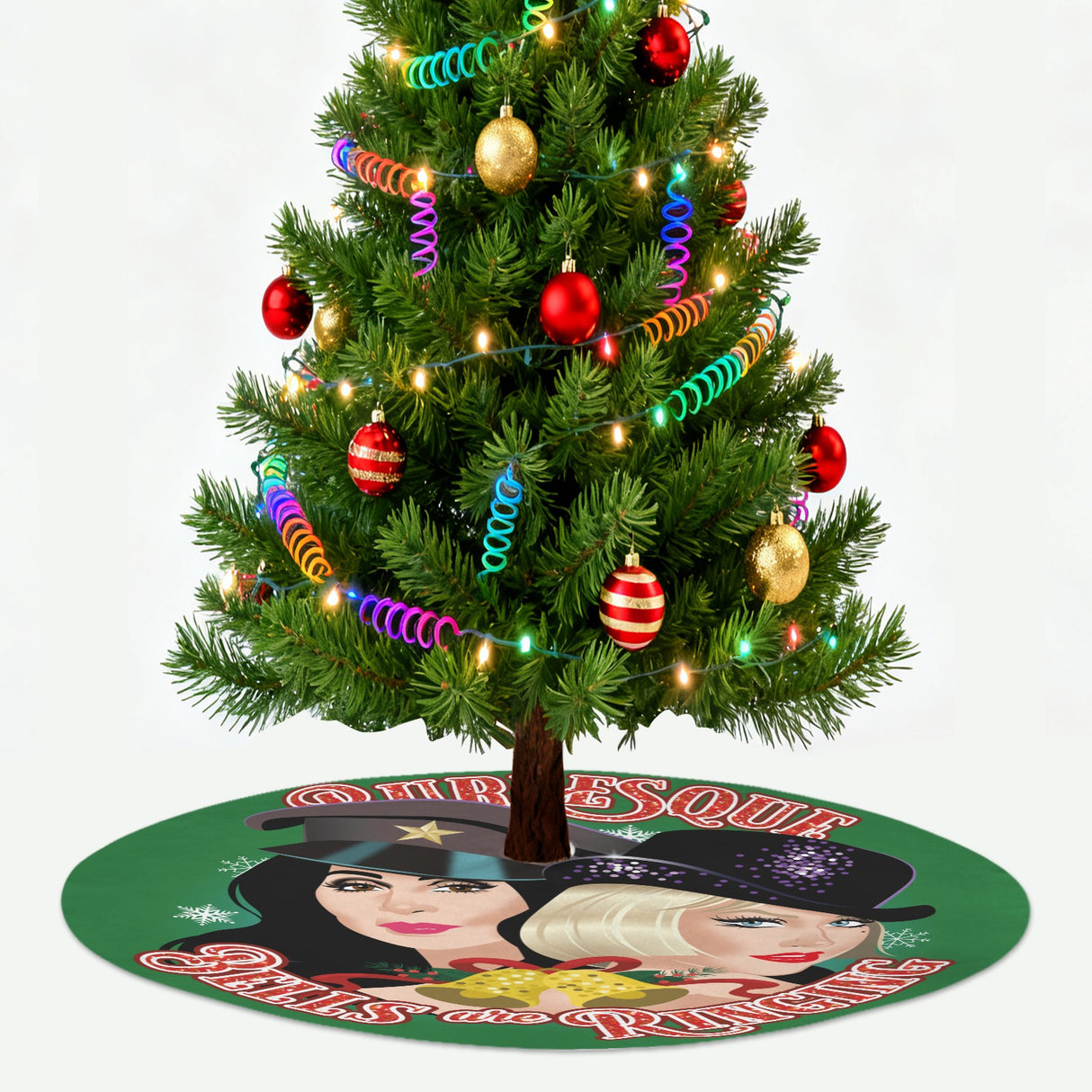 Bells are Ringing (Tree Skirt)-Tree Skirts-Swish Embassy