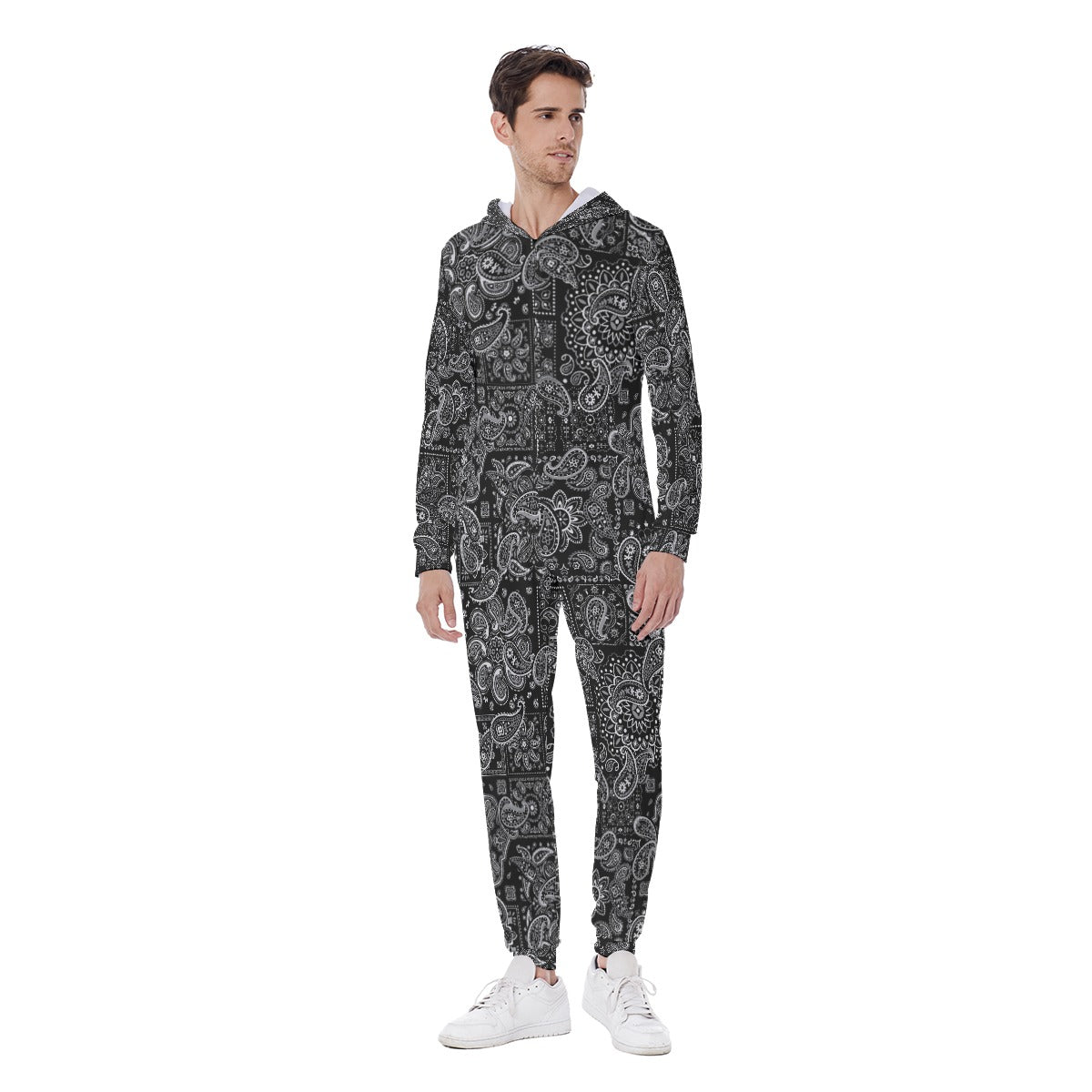 Black Hanky (AOP Union Suit)-AOP Union Suit-Swish Embassy