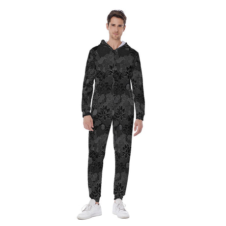 Black Lotus (AOP Union Suit)-AOP Union Suit-Swish Embassy