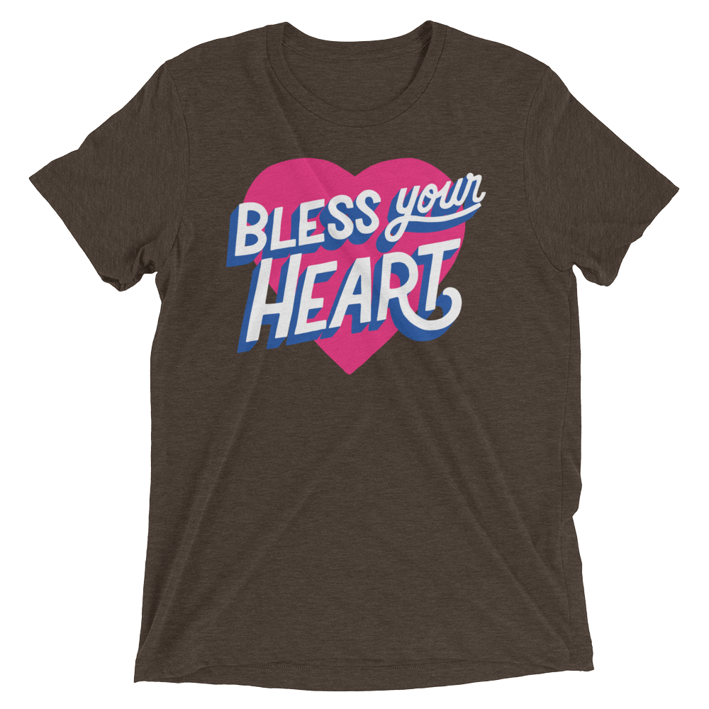 Bless Your Heart (Triblend)-Triblend T-Shirt-Swish Embassy