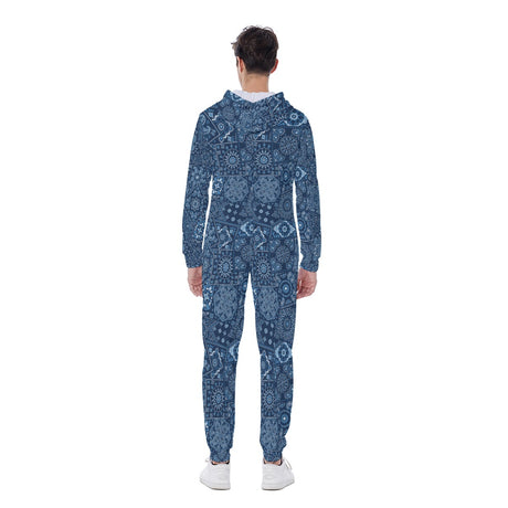 Blue Hanky (AOP Union Suit)-AOP Union Suit-Swish Embassy