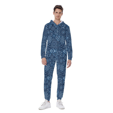 Blue Hanky (AOP Union Suit)-AOP Union Suit-Swish Embassy