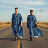 Blue Hanky (Kaftan)-Kaftan-Swish Embassy
