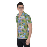 Blue Lotus (Button Shirt)-Button Shirt-Swish Embassy