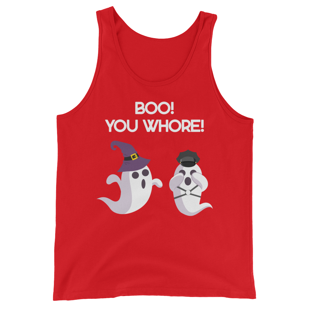 Boo! You Whore! (Tank Top)-Tank Top-Swish Embassy