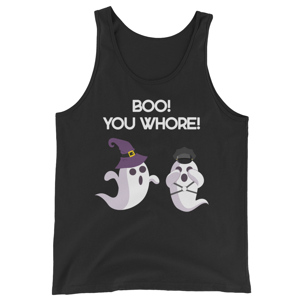 Boo! You Whore! (Tank Top)-Tank Top-Swish Embassy