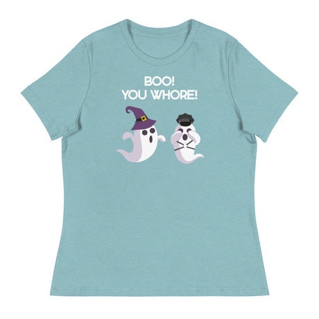 Boo You Whore! (Women's Relaxed T-Shirt)-Women's T-Shirts-Swish Embassy