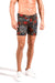 Booty Buster Shorts - Slate Red Floral-Shorts-Swish Embassy