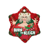 Born to Sleigh (Ceramic ornament)-Swish Embassy
