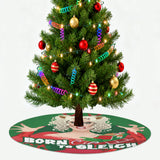 Born to Sleigh (Tree Skirt)-Tree Skirts-Swish Embassy
