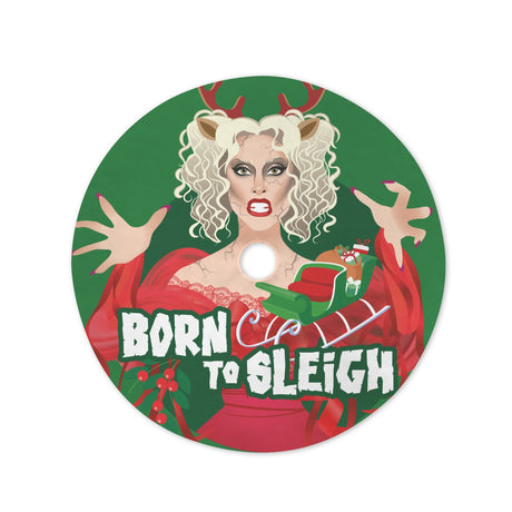 Born to Sleigh (Tree Skirt)-Tree Skirts-Swish Embassy