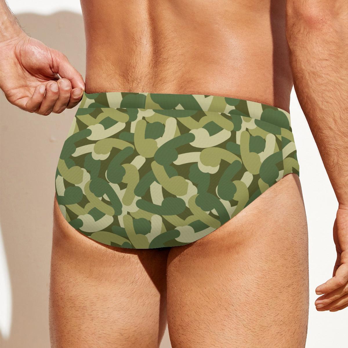 Camo Phallus (Swim Briefs)-Swim Briefs-Swish Embassy