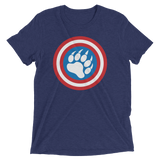 Cap'n Ameribear (Triblend)-Triblend T-Shirt-Swish Embassy