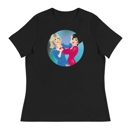 Cat Fight (Women's Relaxed T-Shirt)-Women's T-Shirts-Swish Embassy