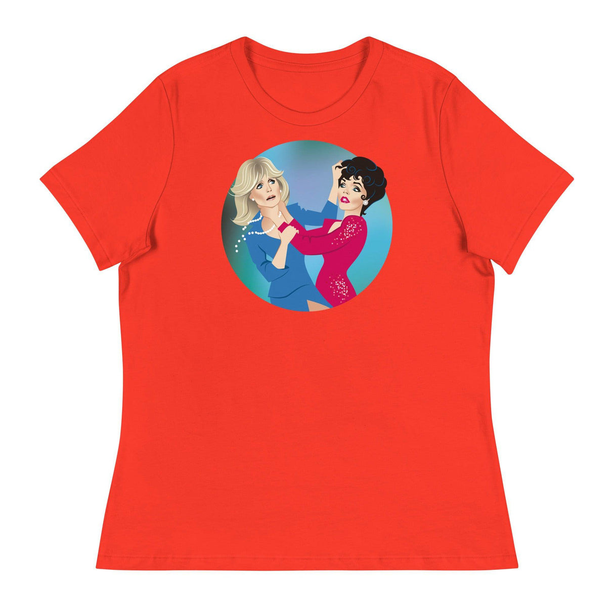 Cat Fight (Women's Relaxed T-Shirt)-Women's T-Shirts-Swish Embassy