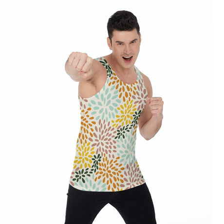Chrysanthemum (Allover Tank Top)-Allover Tank Top-Swish Embassy