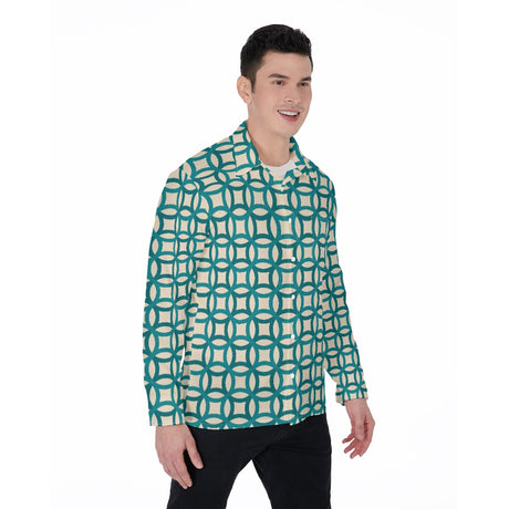 Circles (Long Sleeve Button Shirt)-Long Sleeve Button Shirts-Swish Embassy