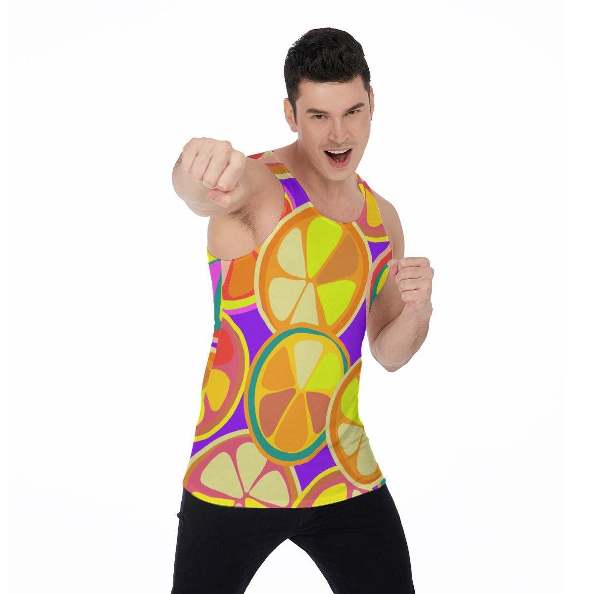 Citrus (Allover Tank Top)-Allover Tank Top-Swish Embassy