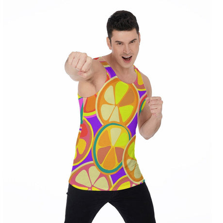 Citrus (Allover Tank Top)-Allover Tank Top-Swish Embassy