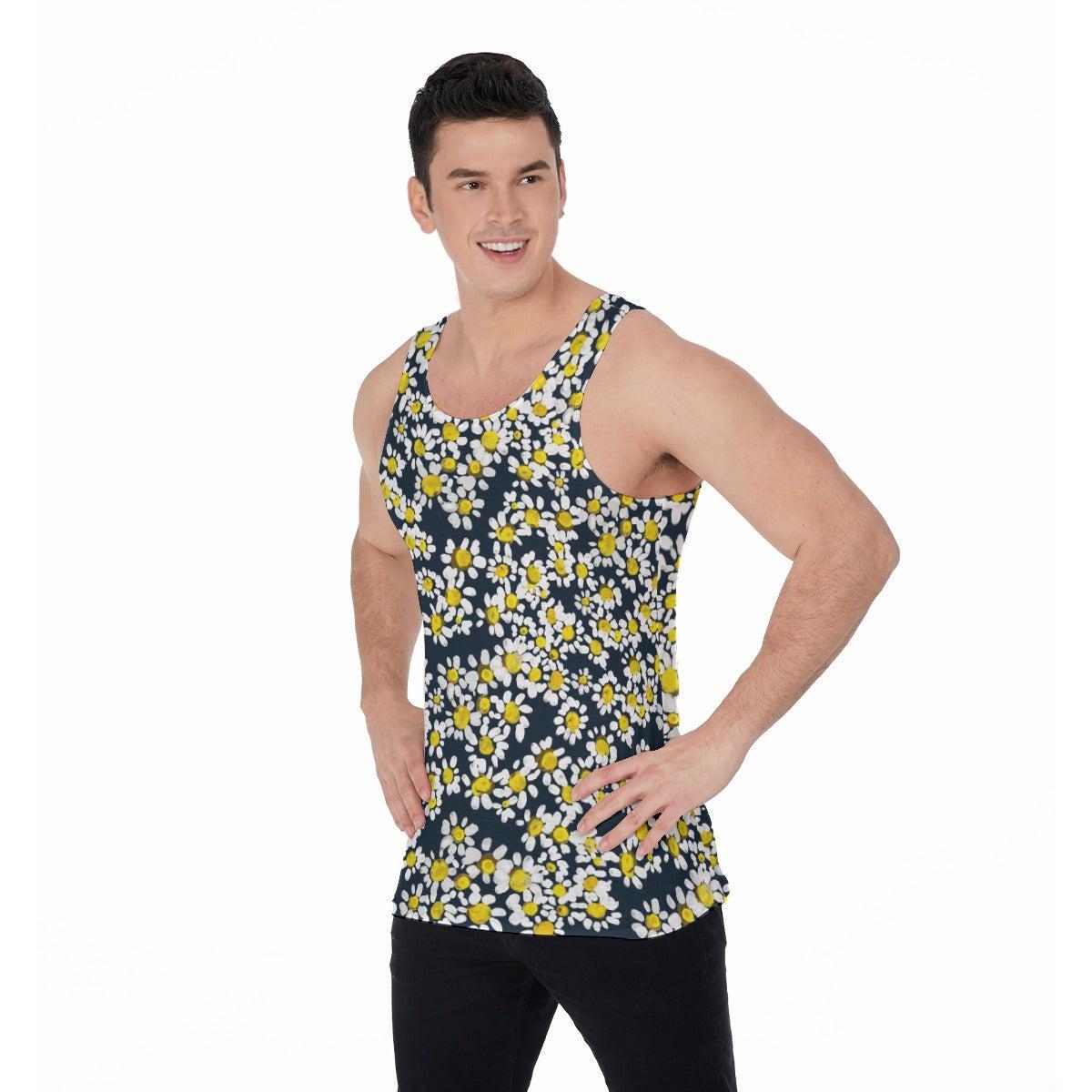 Daisies (Allover Tank Top)-Allover Tank Top-Swish Embassy