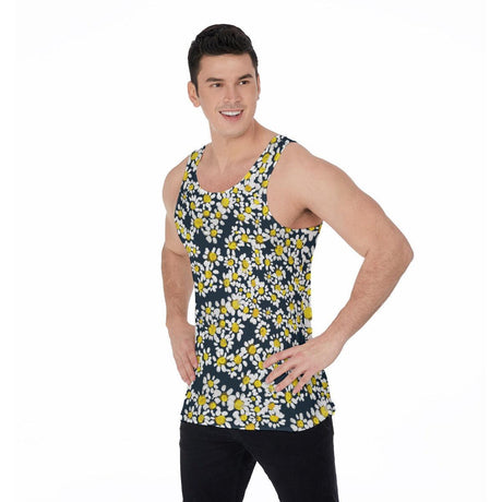 Daisies (Allover Tank Top)-Allover Tank Top-Swish Embassy